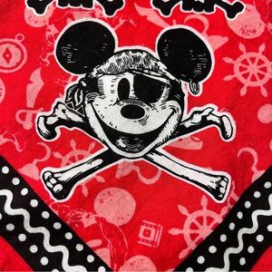 Red Pirate Mickey Bandana Disney Cruise Line pirate night set of 3